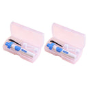 2 Pcs Electric Cordless Vacuum Ear Cleaner Wax Remover Clean Tool Safe Painless