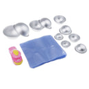 5 Set Half Round Bath Bomb Mould DIY Soap Cake Crafting Molds with Wrap Bag