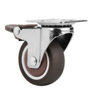 2pcs 2 inch Casters TPE Wheel Quiet Wear-resistant Office Furniture Wheels