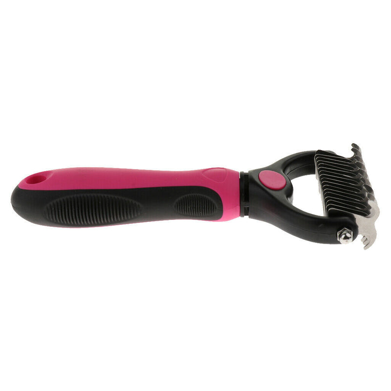 Pet Finishing Hair Grooming Tool 2-Sided Undercoat Comb For Dog Cat