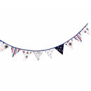 12 Flags 3.2m Pirate Theme Cotton Fabric Bunting Pennant Banner Party Decoration