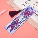 5D Diamond Painting Leather Shiny Bookmark Book Marks For DIY Craft w/ Tassel