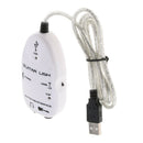 USB Guitar Link Cable Audio Adapter Connector for Instruments Recording
