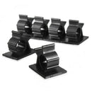 10x Plastic Cable Cord Wire Organizer Clips Ties Fixer Holder Self Adhesive P1K4