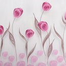 200x250cm Pink Tulip Print Window Halfshading Curtain Sheer Partition Screen