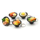 Ramen Lanyard  Design Simulation Food Keychain Noodles Vegetables Kids Toys3cR
