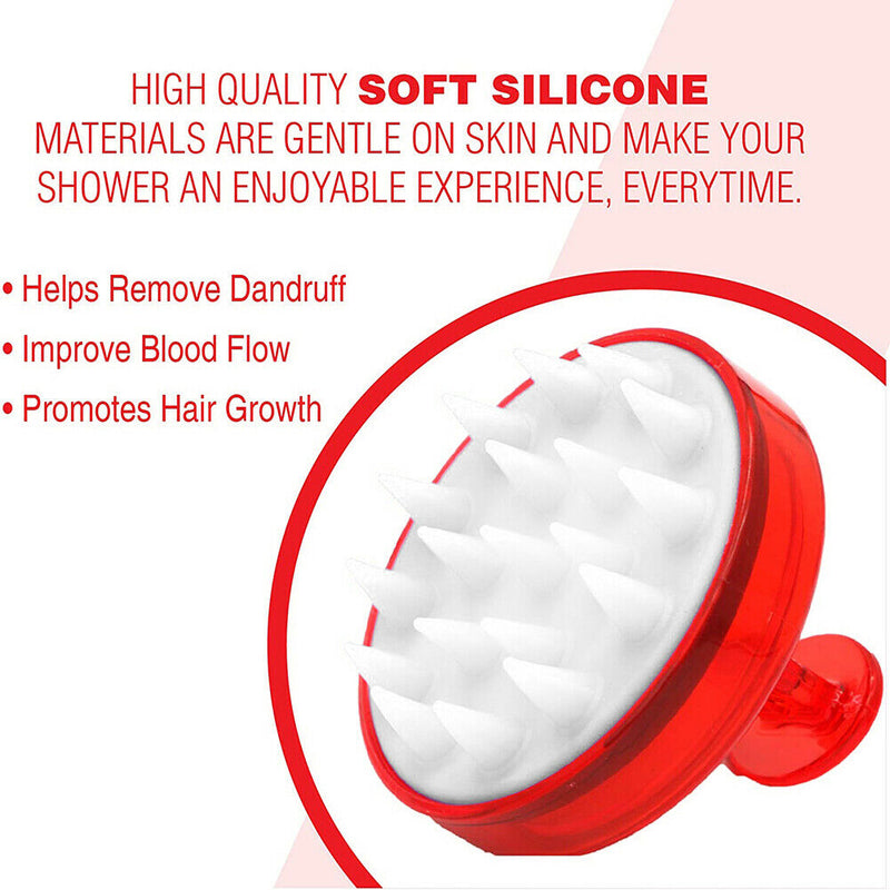 Silicone Shampoo Brush Massage Cleaning Brush  A