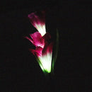Red Lily Solar Powered 3 LED Flower Garden Balcony Party Path Light Bulb O4Z4