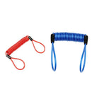 2 x Safety Lanyard Spring Coil Rope 1.2-1.5m Disc Brake Lock Reminder Cable