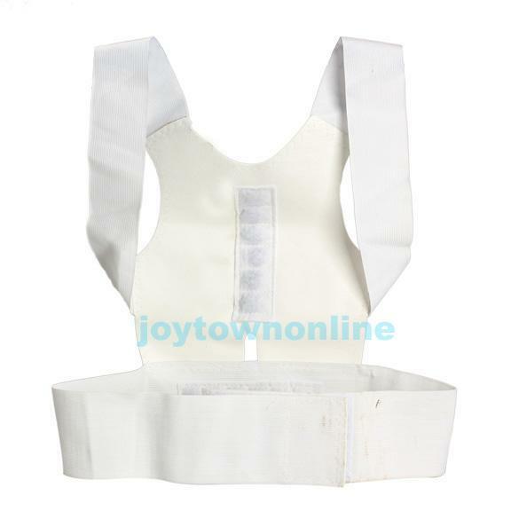 Magnetic Therapy Posture Corrector Back Shoulder Support Brace Belt Adjustable
