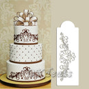 Lace Flower Cake Cookie Fondant Side Baking Wedding Stencil Decor DIY Tools B Ew