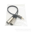Audio cable 3.5mm Stereo to 2 XLR /mother 3.5mm turn card audio cable