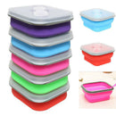 Collapsible Potable-Plastic Lunch Bento Box Food Storage Container +Spoon