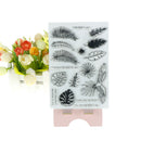 Feather and leaves Scrapbooking Album Card Decor Diary Craft Clear Stamp ME