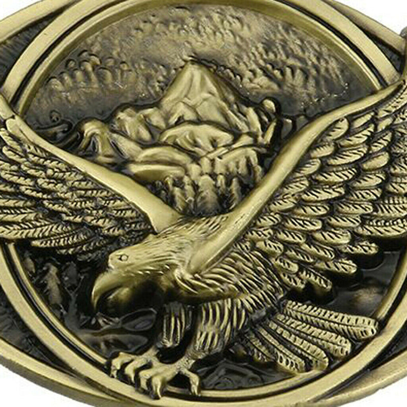 Cowboy Flying Bird Eagle  Belt Buckle Country Western Rodeo Jeans Decor