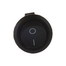 10pcsx AC 3A/250V 6A/125V ON-OFF I/O SPST 2 Pin Snap in Round Boat Rocker S