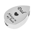 Always in My Heart Waterdrop Urn Memorial Ash Keepsake Pendant Dad