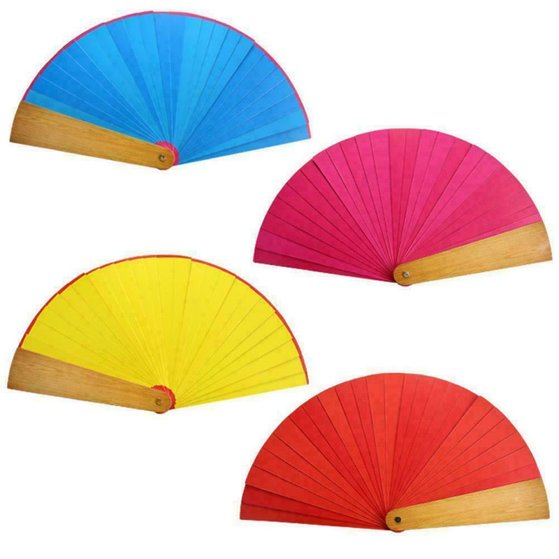 1pc Color Changing Magic Fans Double-sided Magic Fans Magic Props Tricks Pa J5E0