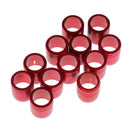 12 Pieces Metal Explosion-proof Ring for OD 7.6mm Arrow Shaft Archery Red