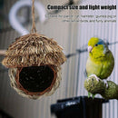 2X(Bird Nest Handmade Woven Straw Bird Cage Parrot Nesting Hanging Breeding