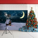 Christmas House Photography Background Cloth Backdrop Photographic Props