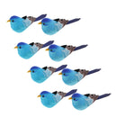 8pcs Artificial Foam Feather Birds DIY Crafts Ornament Home Garden Decor