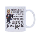 Funny Great Dad Donald Trump Coffee Mugs Handgrip Ceramic Cup Coffee Milk T