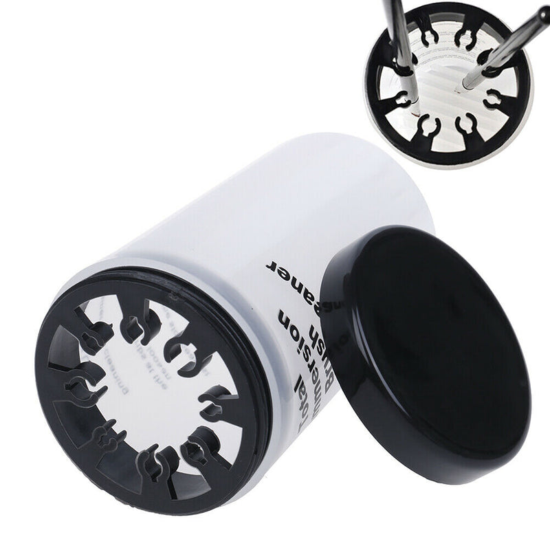 Nail Art Brush Cleaning Soaker Bottle Polish Remover Container Cup Empty Hold Ew