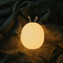 1X(Dimmable Led Night Light Silicone Animal Cartoon Lamp Usb Rechargeable F