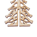 2pcs Christmas Tree Wood Chip Ornaments Xmas Hanging Pendant Decor A