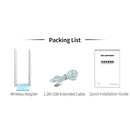 1X(COMFAST CF-WU781A High Power 600mbps Long Distance Wifi Adapter Wi-Fi An