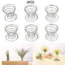 6 Pcs Flower Pot Stainless Steel Air Plant Stand Container Tillandsia Holder Hn