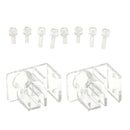 2pcs Clear Durable Acrylic Aquarium Fish Tank Water Pipe Hose Fixing Clip Tube