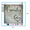 5D DIY Full Drill Diamond Painting Family Cross Stitch Embroidery Mosaic