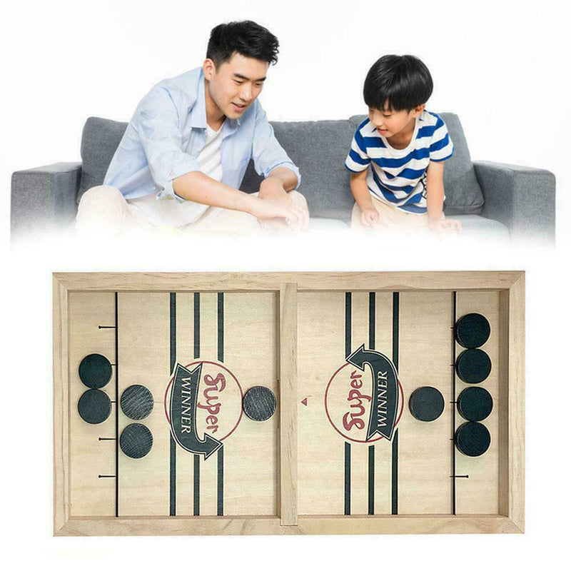 Fast Sling Puck Game Paced Sling Puck Winner Board Toys Family Games R7G5