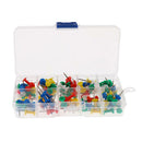 Maps & Notice Board, Colourful Push Pins Thumb Tack Stationery 100pcs/set