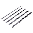 5PCS 230mm Extra Long Brad Point Wood Drill Bit Set Steel Woodworking Tool
