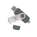 64GB USB Flash Drive Memory Stick Storage Pen Drive for Cellphone PC Gray