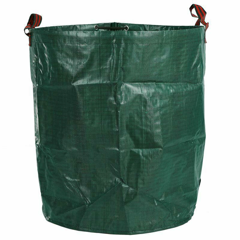 270L Garden Waste Bag Large Strong Waterproof Heavy Duty Reusable Foldable