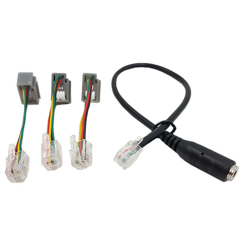 RJ9 to 3.5mm Female Jack Adapter Convertor PC Headset Cable to Avaya HQQ