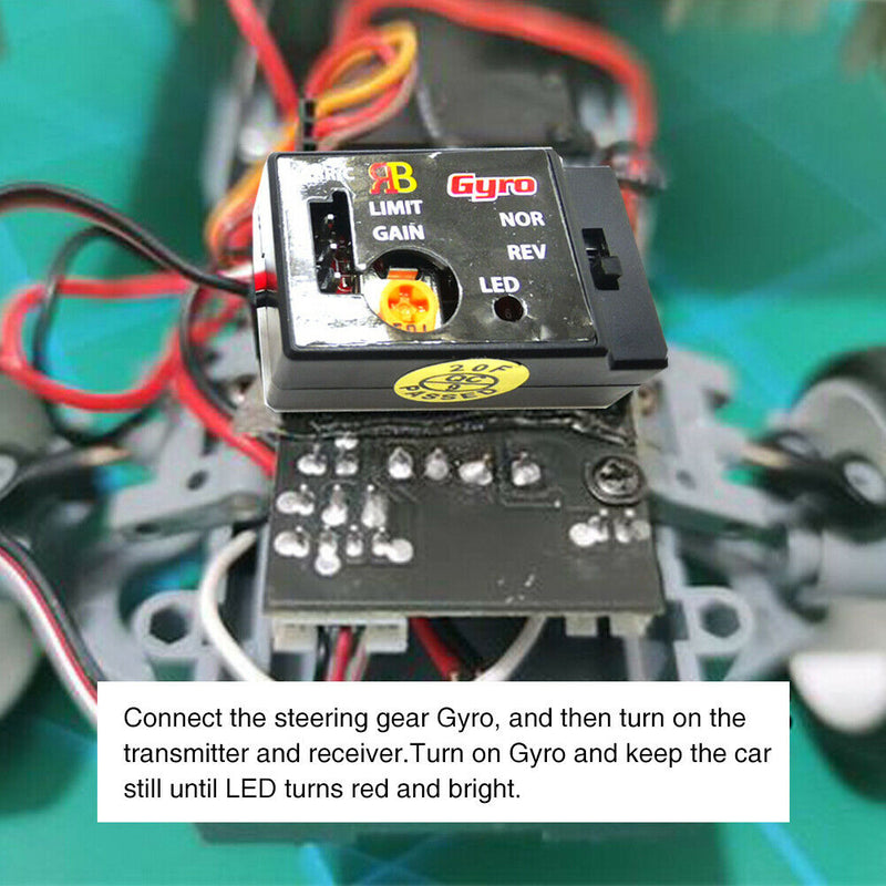 R484 Sensitivity Adjustable SMM System Plastic Mini RC Car Gyro 4-6V for WPL D12