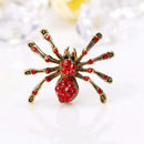 1PC Red New Women Jewelry Brooch Pin Alloy Spider Modeling Corsage Brooch E Q9V1