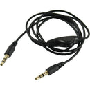 2Pcs 3.5mm M/M Stereo Headphone Audio Extension Cable Cord With Volume Cont