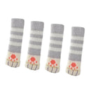 4Pcs High Elastic Cat Paws Design Chair Leg Socks Covers~Style_3