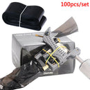 100x Black Disposable Tattoo Machine Clip Cord Hook Sleeve Bags Hygiene Cover S~