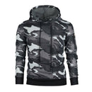 Men Fashion Warm Camouflage Print Hooded Sweatshirt Male Casual Hip Hop Sli