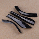 Carbon Fiber Style Rearview Mirror Trim Cover Strip fit for Ford Mustang 2015-17