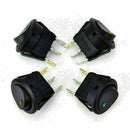 4 x SmartSwitch 12V Round Rocker ON/OFF Car/Van/Dash/Boat HOT Black Q2L5 H1 A9W8