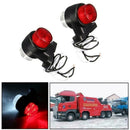 1x Red White 10-30V LED Truck Trailer Lorry Van Side Marker Lamp Indicator Y1V5