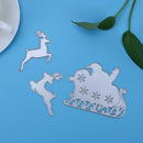 3pcs Old Man Deer Cutting Dies for DIY Scrapbook Emboss Metal Craft Stencil